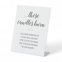 Diese Kerzen brennen in einer liebenden Gedächtnis