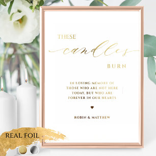 Diese Kerzenleuchte ist ein echtes Gedächtniszeich Foliendrucke