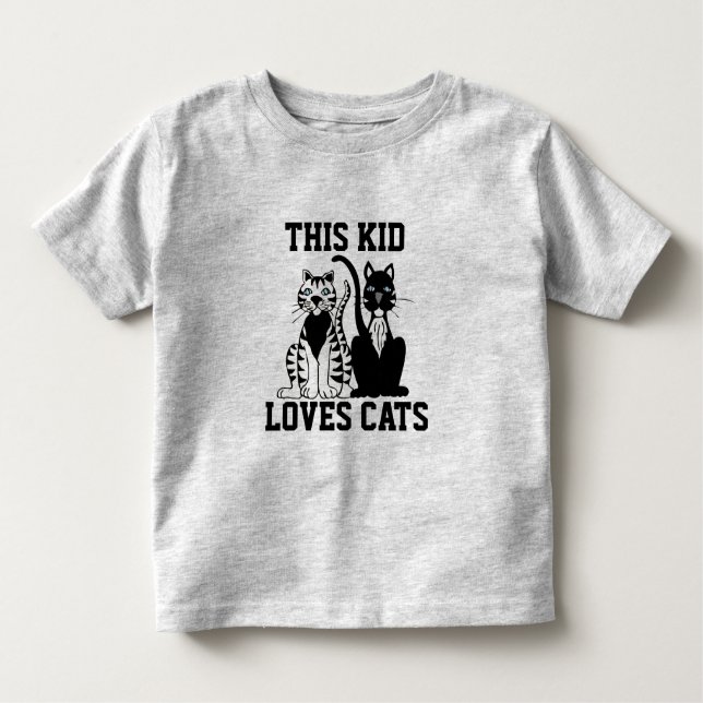 DIESE KID-LIEBEN KATZIEREN CAT-TODDLER-T - SHIRT (Vorderseite)
