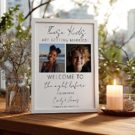 Diese Kinder bekommen das Abendessen mit Probe Poster