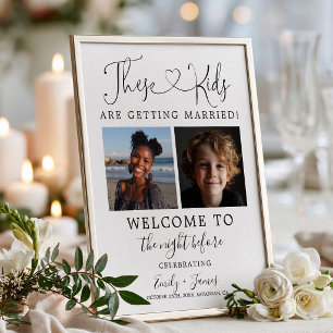 Diese Kinder heiraten Generalprobe Hochzeit Poster