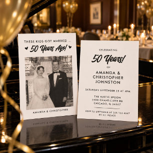 Diese Kinder Heiraten Hochzeit Jubiläumseinladung Einladung