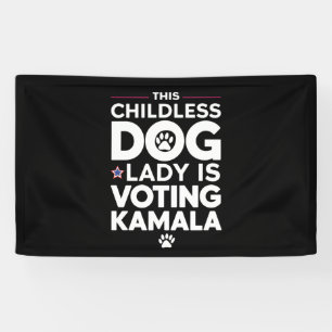 Diese kinderlose Hundedame wählt Kamala Banner