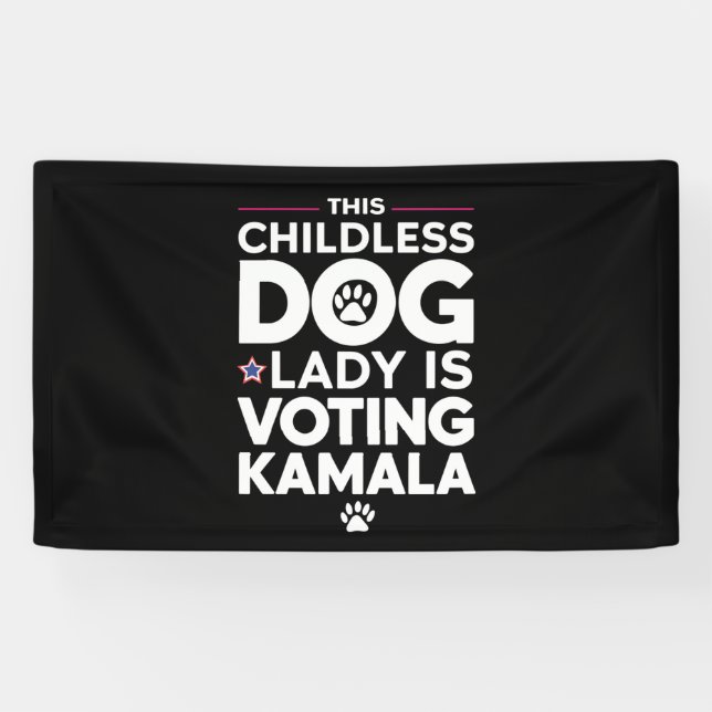 Diese kinderlose Hundedame wählt Kamala Banner (Horizontal)