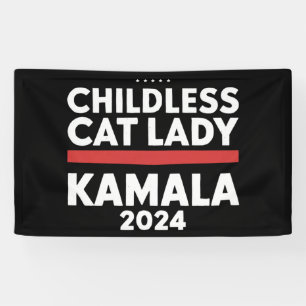 Diese kinderlose Katze-Lady wählt Kamala 2024 Banner