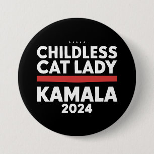 Diese kinderlose Katze-Lady wählt Kamala 2024 Button