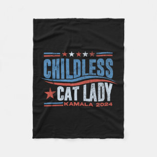 Diese kinderlose Katze-Lady wählt Kamala Fleecedecke
