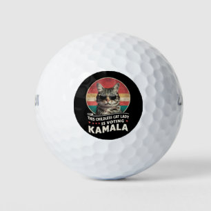 Diese kinderlose Katze-Lady wählt Kamala Golfball