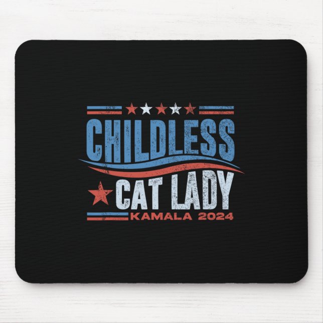 Diese kinderlose Katze-Lady wählt Kamala Mousepad (Vorne)