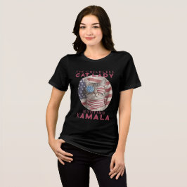 Diese kinderlosen Katzen Ladys für Kamala 2024 Tri-Blend Shirt