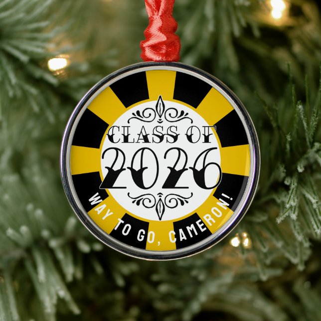 Diese Klasse des Abschlusses 2026 Ornament Aus Metall (Baum)