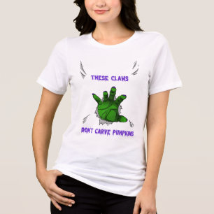 Diese Klauen schnitzen keine Kürbisse Halloween Nä Tri-Blend Shirt