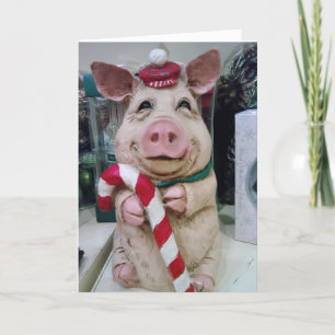 DIESE KLEINE PIGGIE SAGT NUR WEIHNACHTSMITTEL MIT FEIERTAGSKARTE