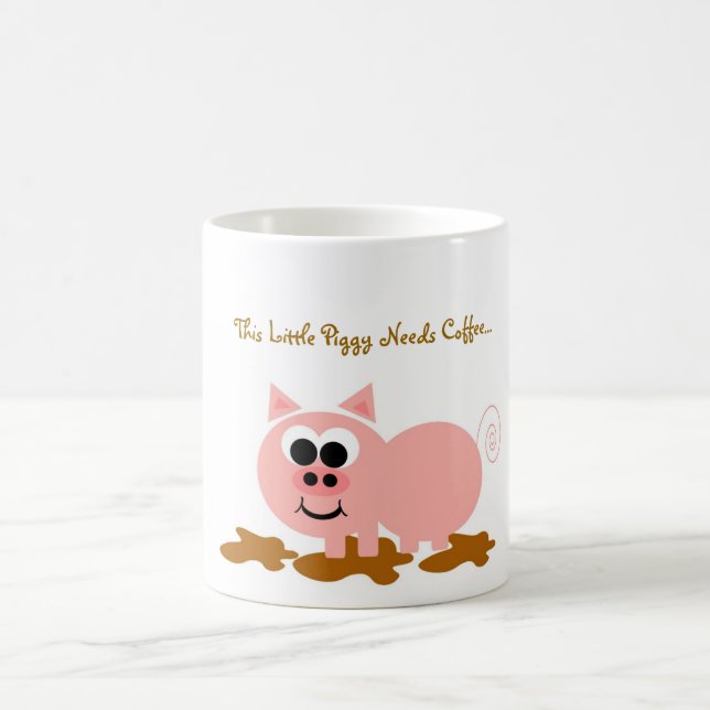 Diese kleine Piggy Bedarfs-Kaffee-Tasse Tasse (Mittel)