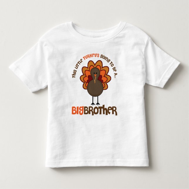 Diese kleine Türkei wird ein großer Bruder Kleinkind T-shirt (Vorderseite)