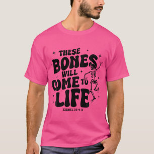 Diese Knochen kommen zum Leben tanzen Skelett Chr T-Shirt