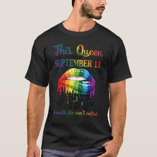 Diese Königin Geborene Sept 13. Hass Liebe Herzmus T-Shirt