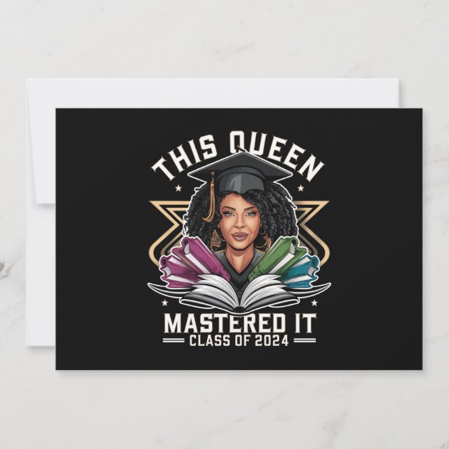 Diese Königin meisterte es-Klasse des Abschlusses  Ankündigung (Vorderseite)