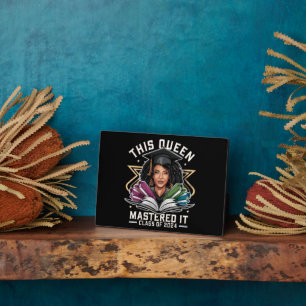 Diese Königin meisterte es-Klasse des Abschlusses Fotoplatte