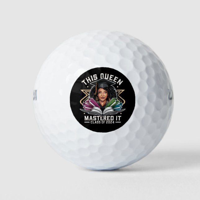 Diese Königin meisterte es-Klasse des Abschlusses  Golfball (Vorderseite)