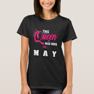 Diese Königin war am 2. Mai Geburtstag Geboren T-Shirt