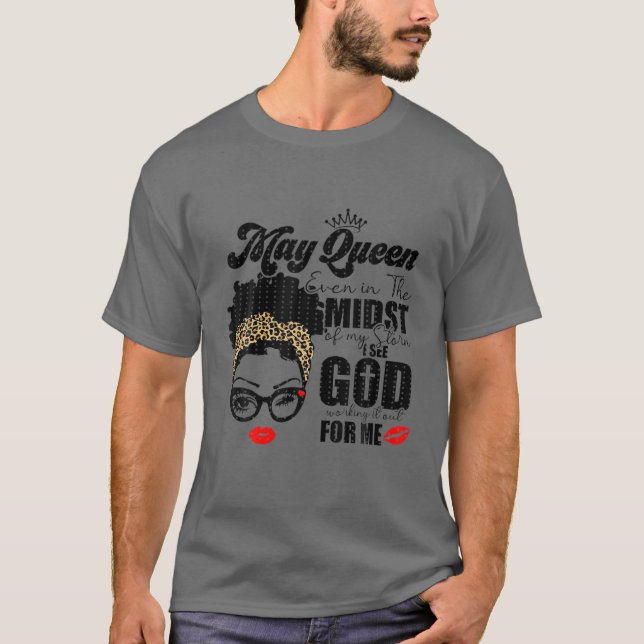 Diese Königin war im Mai Geboren, glücklich zum Ge T-Shirt (Vorderseite)