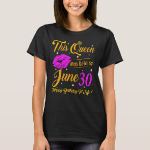 Diese Königin wurde am 30. Juni Geboren High Heel T-Shirt