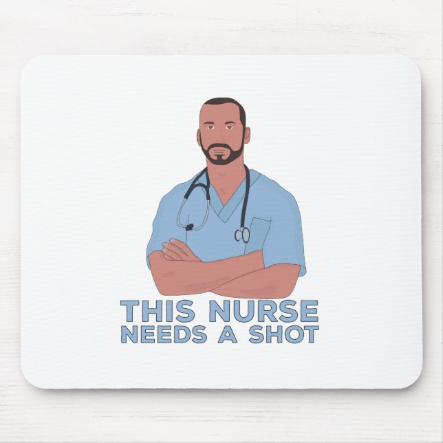 Diese Krankenschwester braucht einen Schuss Mousepad (Vorne)