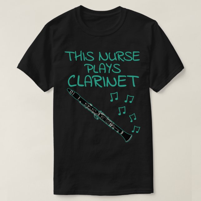 Diese Krankenschwester spielt Klarinette Klarinett T-Shirt (Design vorne)