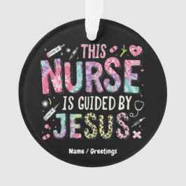 Diese Krankenschwester wird geleitet von Jesus, de Ornament