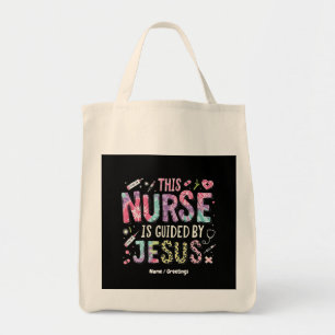 Diese Krankenschwester wird geleitet von Jesus, de Tragetasche