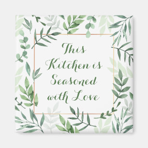 Diese Küche ist mit Liebe Kühlschrank besetzt Magnet