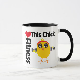 Diese Küken-Liebe-Fitness Tasse