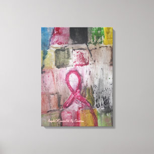 Diese Kunst wurde für Brustkrebsunterstützung Leinwanddruck