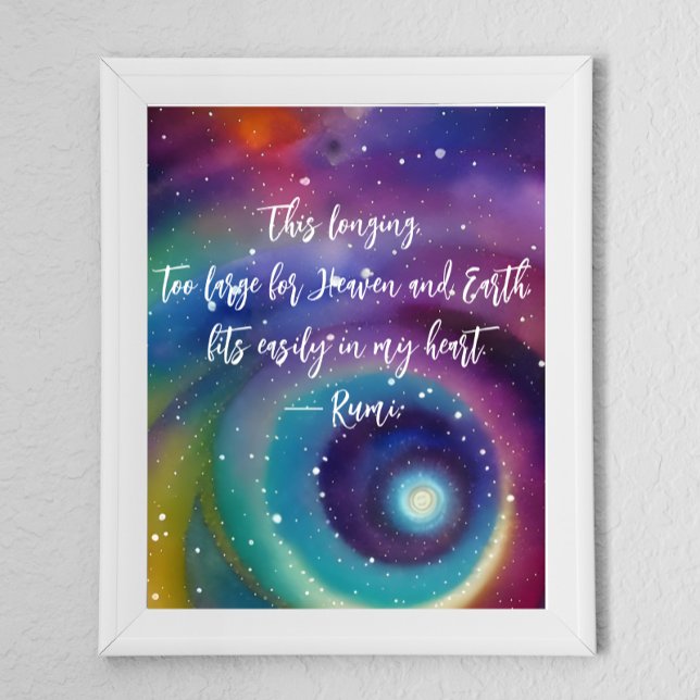 Diese lange Rumi Zitat Celestial Poster (Von Creator hochgeladen)