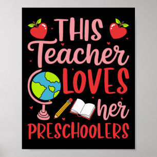 Diese Lehrerin liebt ihre Valentinstag der Vorschu Poster
