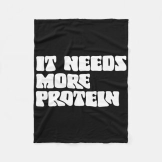 Diese Mahlzeit benötigt mehr Protein Lover Bodybui Fleecedecke