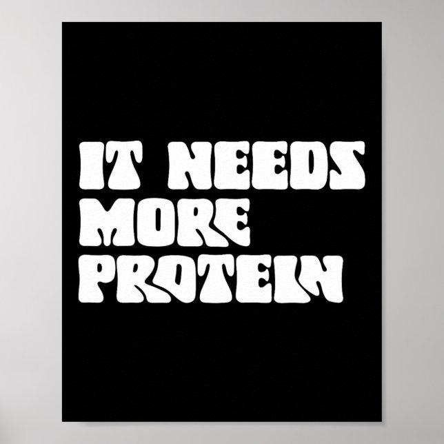 Diese Mahlzeit benötigt mehr Protein Lover Bodybui Poster (Vorne)
