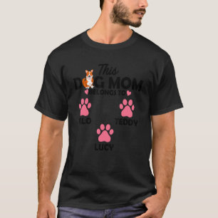 Diese Mama gehört Milo Teddy Lucy Dog Eigentümer T-Shirt