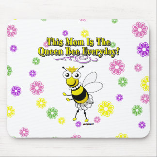 Diese Mama ist die Queen Bee Alltag Biene & Blume Mousepad