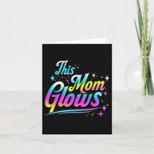 Diese Mama leuchtet glückliche Mütter Tag Gefärbte Karte