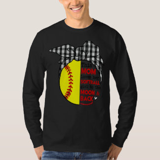 Diese Mama Liebe ihre Softball Girl Softball Messy T-Shirt