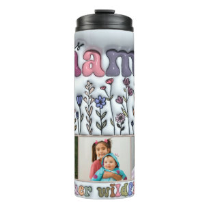 Diese Mama Liebe ihre Wildblumen Kinderbild Thermosbecher