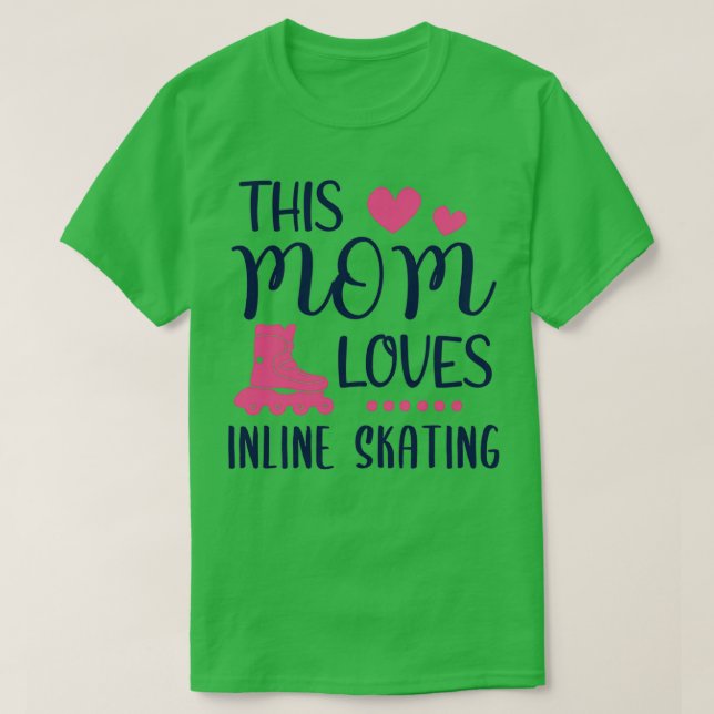 Diese Mama Lieben Inline Skaten Ladys Geschenk T-Shirt (Design vorne)