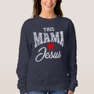 DIESE MAMA LIEBEN JESUS Toile Chinoiserie Christli Sweatshirt