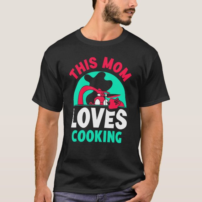 Diese Mama Lieben Kochen Mama Cook Mutter Mama Mot T-Shirt (Vorderseite)
