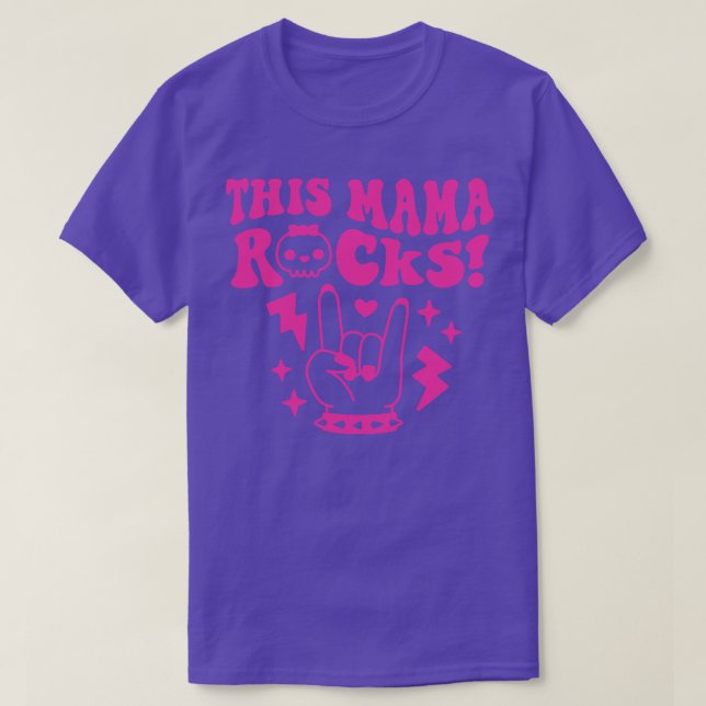 Diese Mama Rock and Roll Mama T-Shirt (Design vorne)