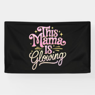 Diese Mama strahlt den Muttertag der Mama Banner