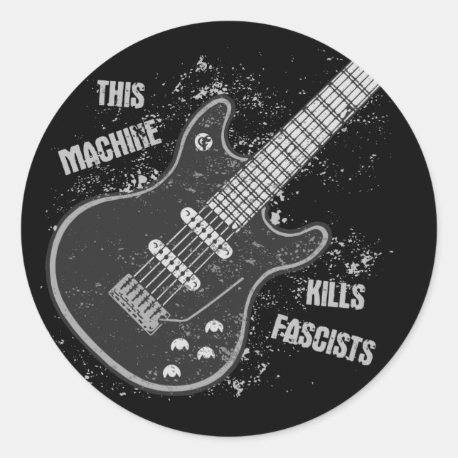 Diese Maschine Runder Aufkleber (Vorderseite)