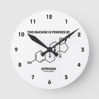 Diese Maschine wird angetrieben durch Östrogen Runde Wanduhr